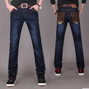 mpfmy608 Straight Cut Special Pocket Design Men Jeans
