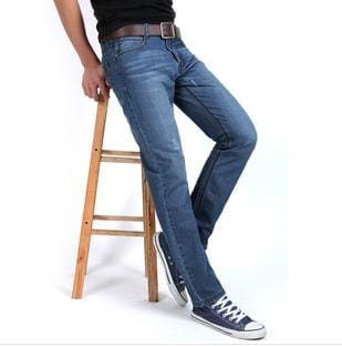  mpfm90028 Straight Cut Men Jeans with Stylish Hole 